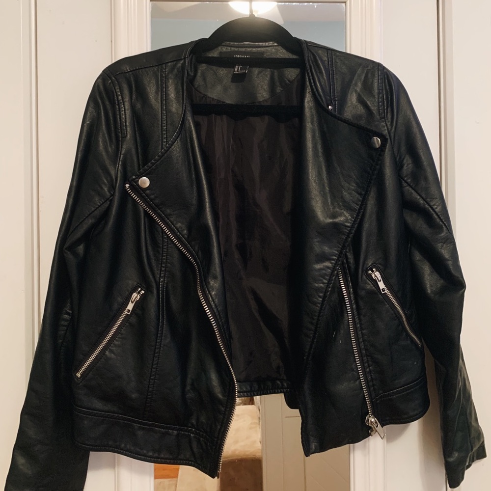 Black Leather Jacket Small